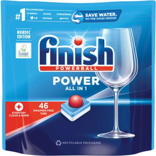 Diskmaskinstablett Power All-in-1 Finish 46 p