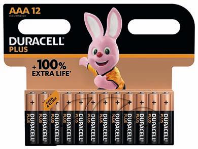 Duracell batteri Plus Power AAA 12-pack