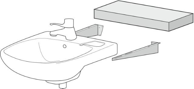 Rebase vägghylla 570x180x86mm