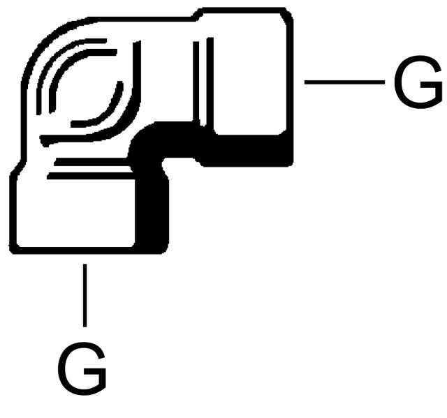 FMM vinkelkoppling R10 inv.g. 