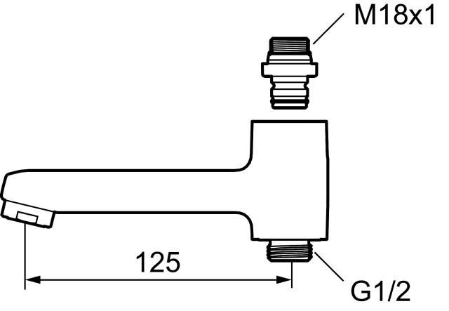 FMM 8299-0000 utloppspip med vridpipomkastare