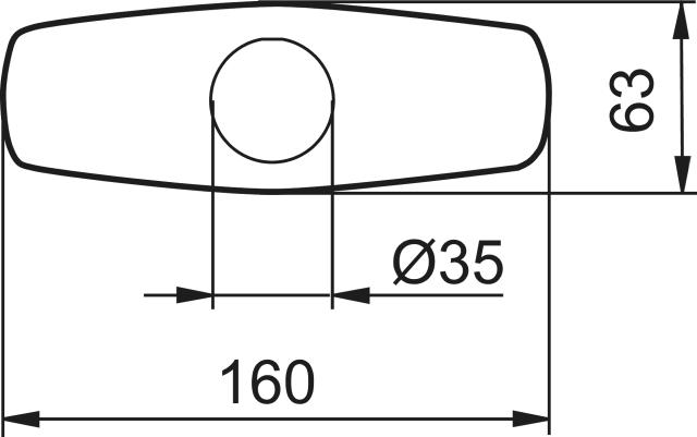 Mora 701102 täckbricka 160X63 60 c/c