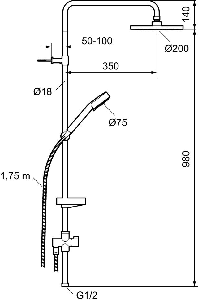 FMM 9392-1000 9000E takduschset med omkastare