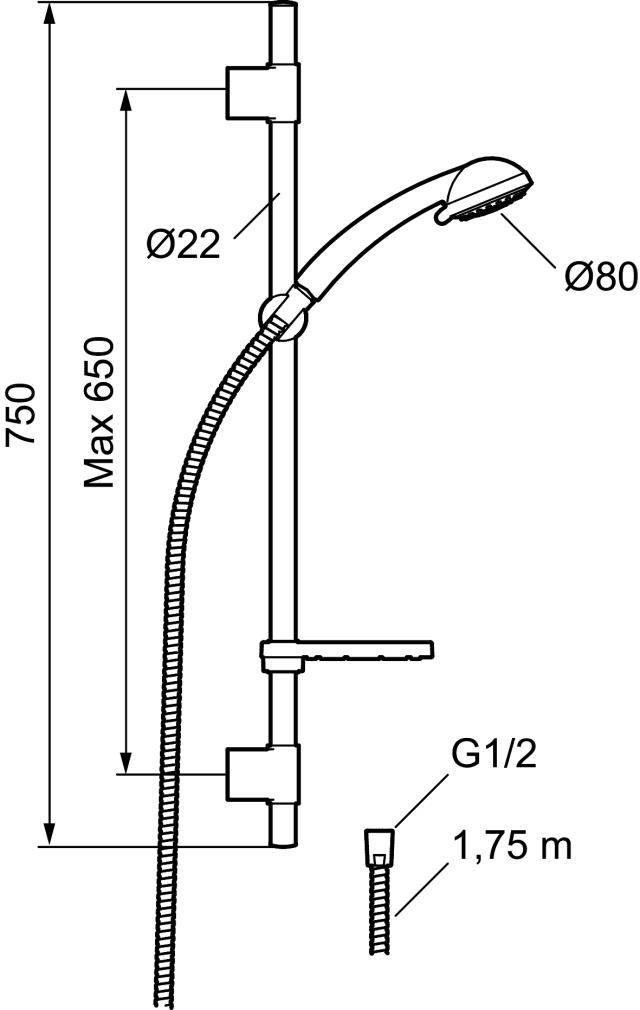 FMM 9470-3000 9000E duschsats