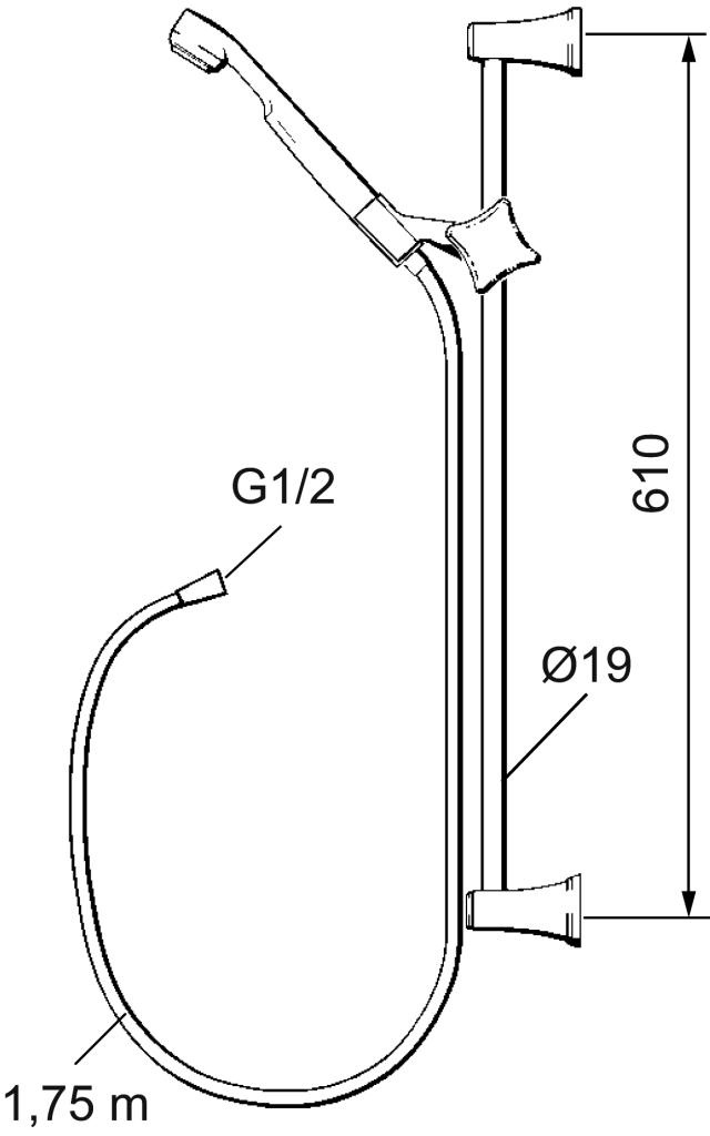 FMM 3420-1200 Sarona duschanordning