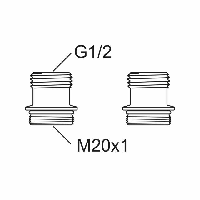 FMM Vaska nippel M20XR15