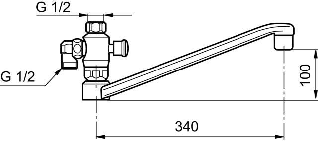 MA 450298 svängpip med omkastare