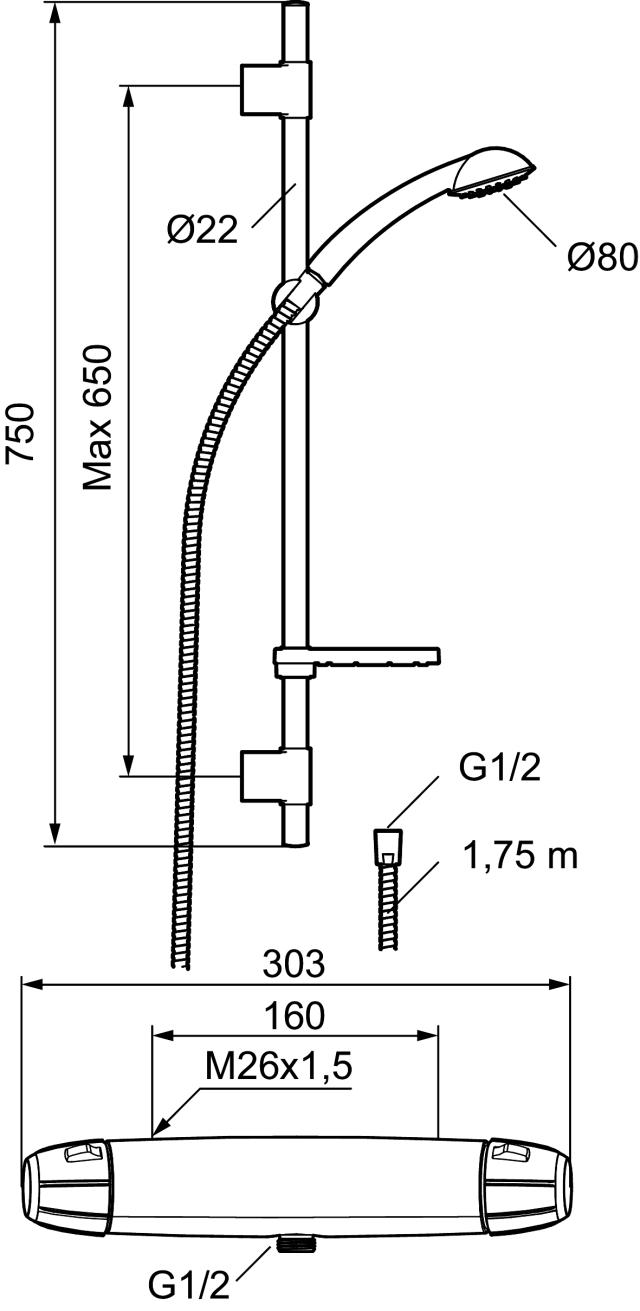 FMM 8217 9000E II DUSCHPKT 160