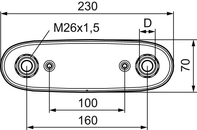 FMM 9206-0150 blandarfäste PEX 15, 160 c/c