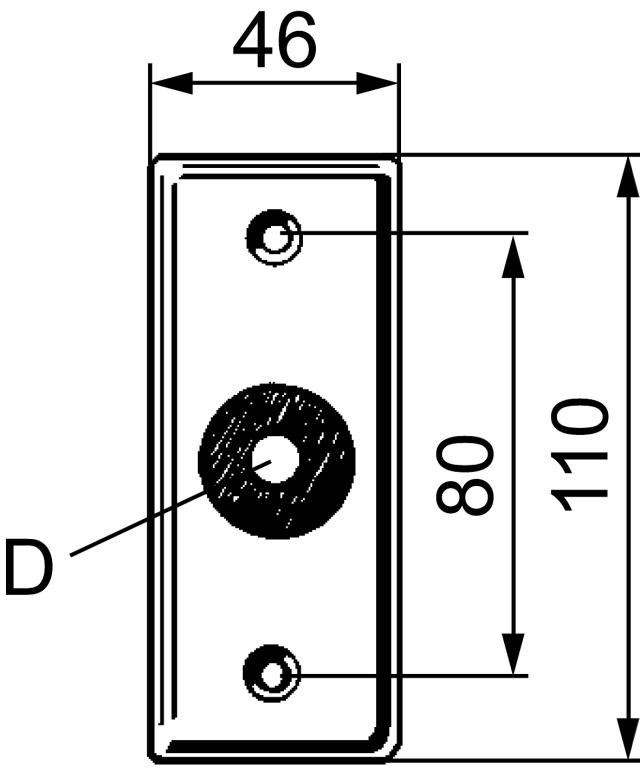 FMM 1795-1000 täckbricka 8-15, 1-håls