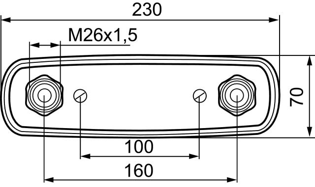 Mora Fix 630201 blandarfäste 12 cu, 160 c/c