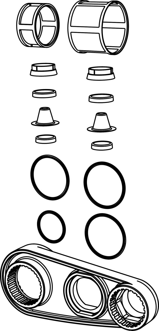 FMM 3868-0009 filtersats inkl O-ringar, serviceverktyg