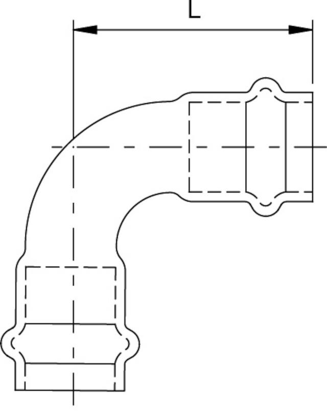 CB B-press cu böj 28, 90° 2 muffar