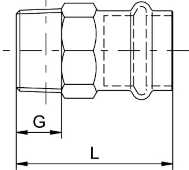 CB B-press cu övergångsmuff 12xR15 utv.g.