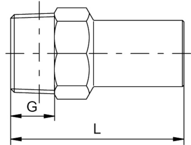 CB B-press cu övergångsnippel 12xR15 utv.g.