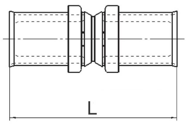 LK PressPex rak koppling AX20