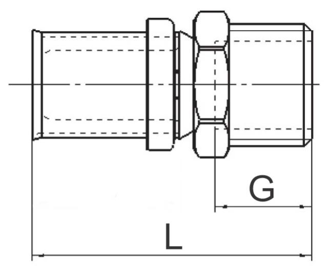 LK PressPex rak koppling AX16 X R15 utv.g.