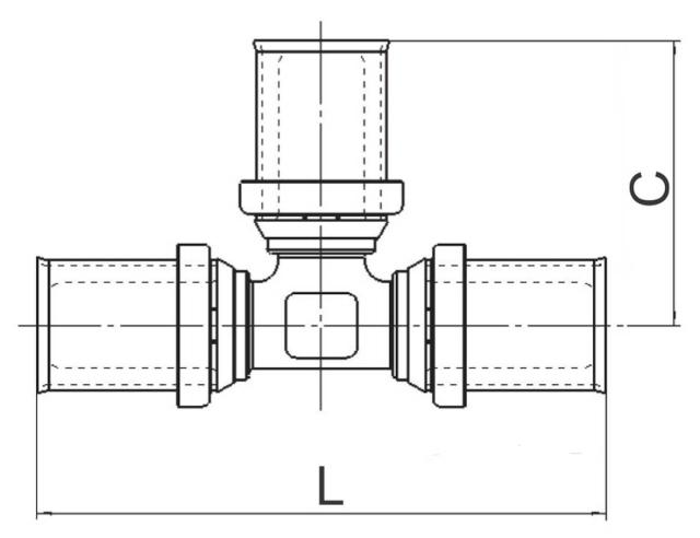 LK PressPex T-koppling AX20