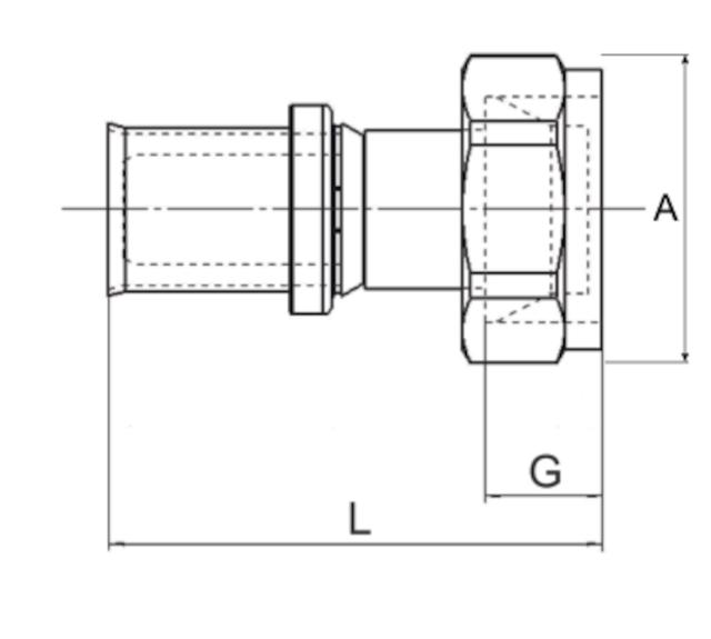 LK PressPex rak koppling G15/AX20