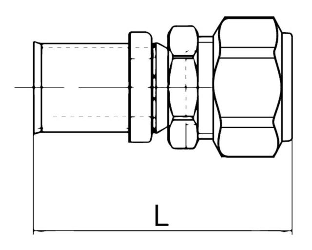 LK PressPex rak koppling AX16X10