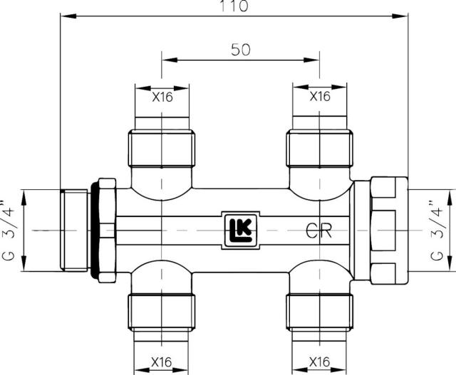 LK fördelare Pushfit 2+2 AX16