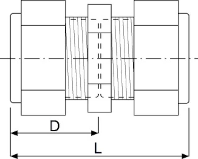 Conex 301 klämringskoppling rak 10 cu x cu 