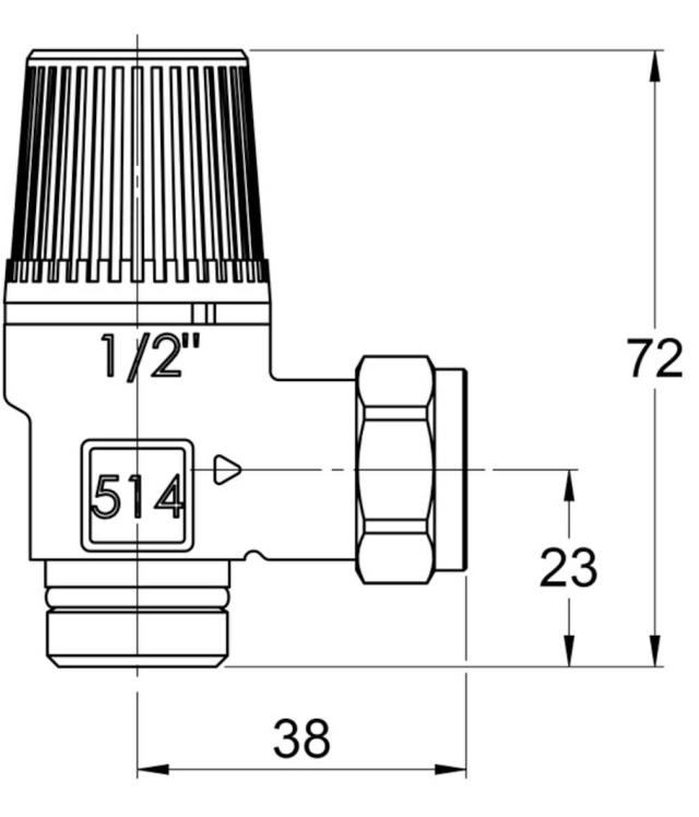 LK 514 säkerhetsventil 6 kg 15xR15