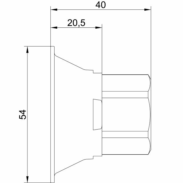 VA V6 blandarfäste 16X2- 2,25, 160 c/c