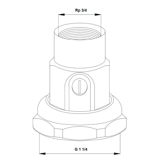 Grundfos kopplingssats med avstängning R20X32