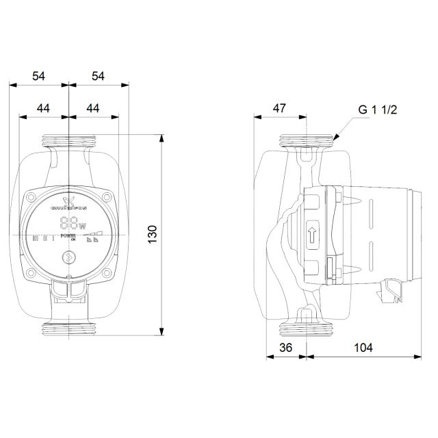 Grundfos Alpha1 25-40 130