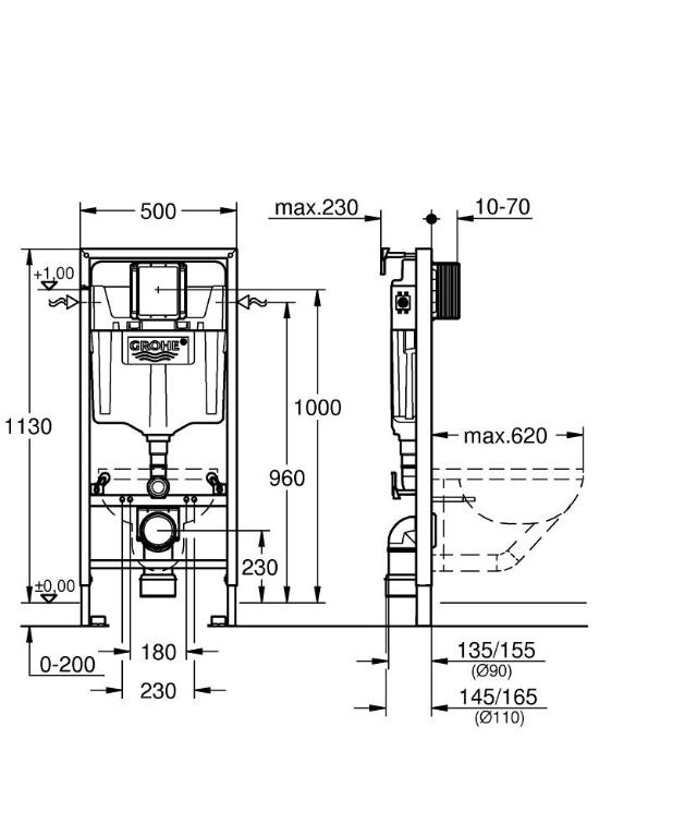 Grohe WC-fixtur Rapid SL