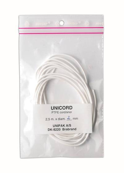 Unicord PTFE gängsnöre 2 mm 